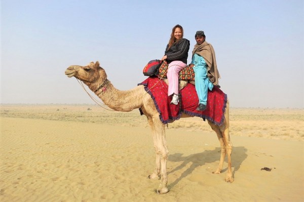 India Adventure. Jaisalmer Camel Safari. Camel Ride in India.